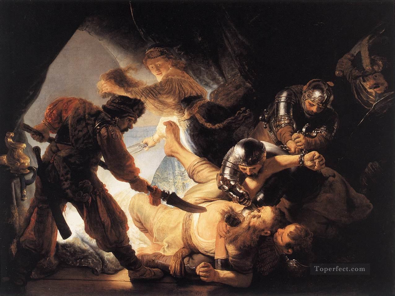 The Blinding of Samson Rembrandt Oil Paintings